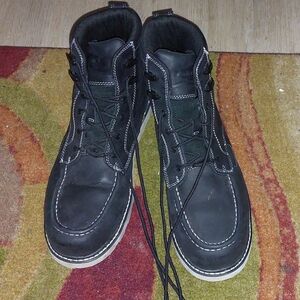 Men's Black Lace-Up Boots